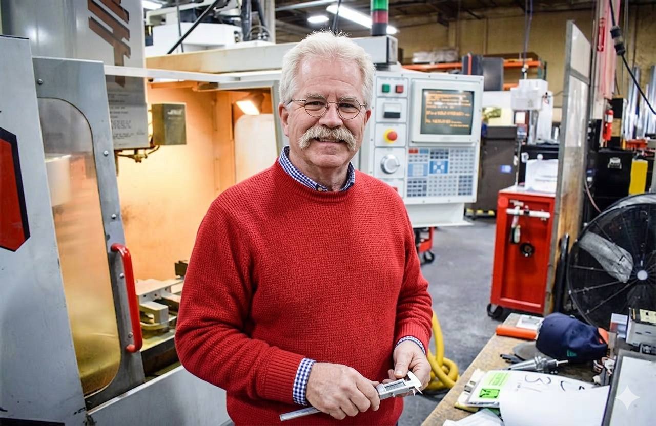Owner headshot in the Campbell Precision shop